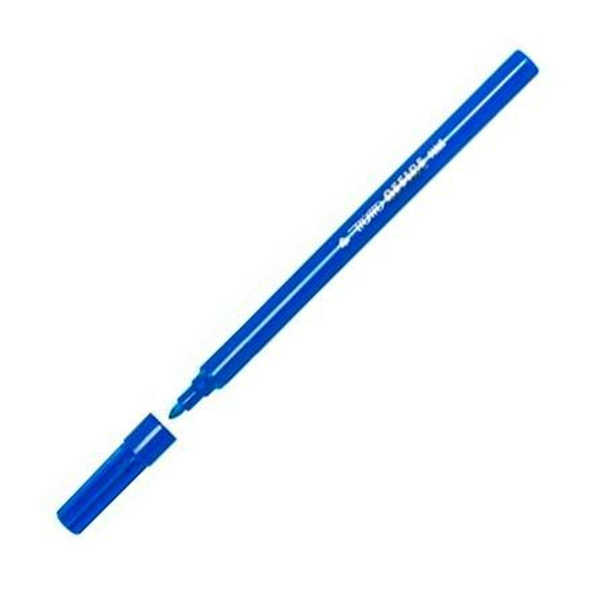 Set of Felt Tip Pens Tratto Office Fine Blue (10 Units)-1